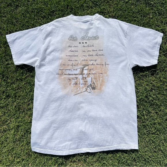Mens vintage 90s Fleetwood Mac band tee shirt white cream the dance reunion tour - Picture 4 of 4